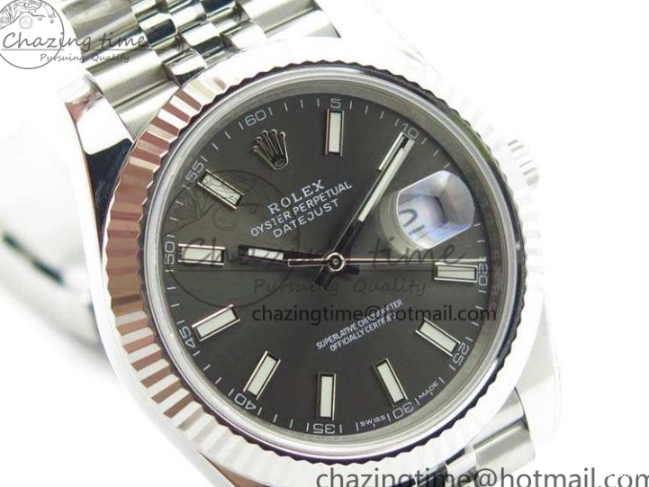 A3235 Bracelet Jubilee 228238 1:1 Stick Noob DateJust SS On Edition Gray Markers Dial Best 0304